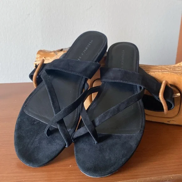 Veronica Beard Salva Strappy Slip On Buckled Sandals - Picture 3 of 9